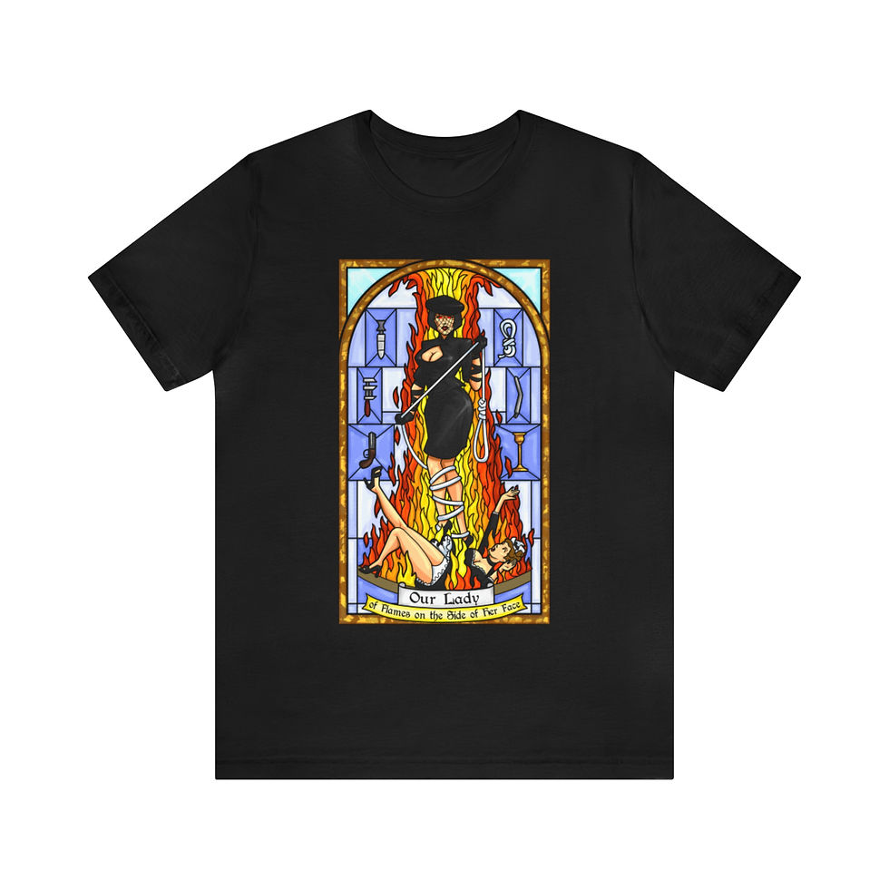 Thumbnail: Our Lady of Flames on the Side of Her Face