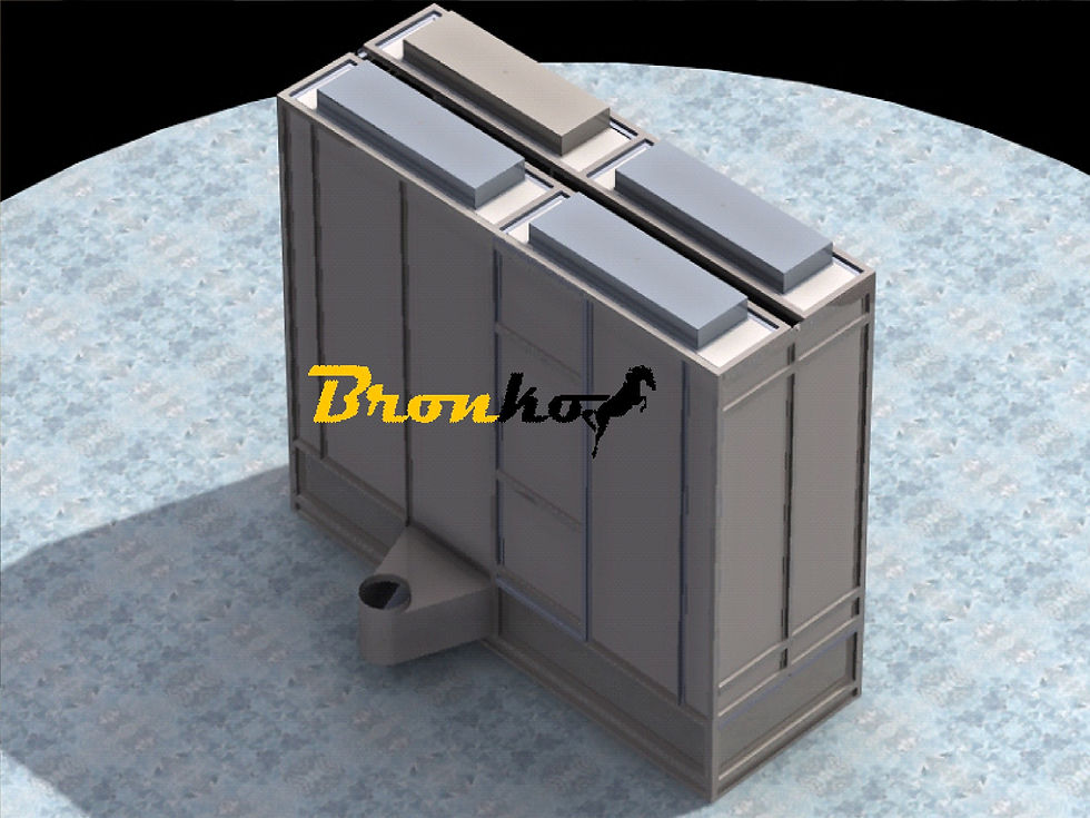 Cabina P. en Polvo para ciclones y mangas de tela