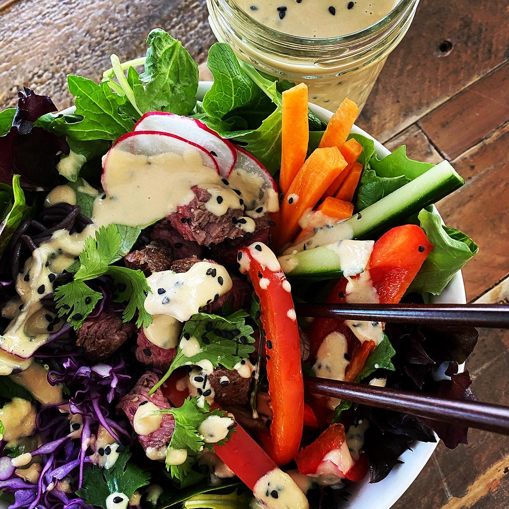 steak salad
