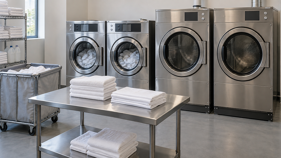 Hotel laundry service equipment