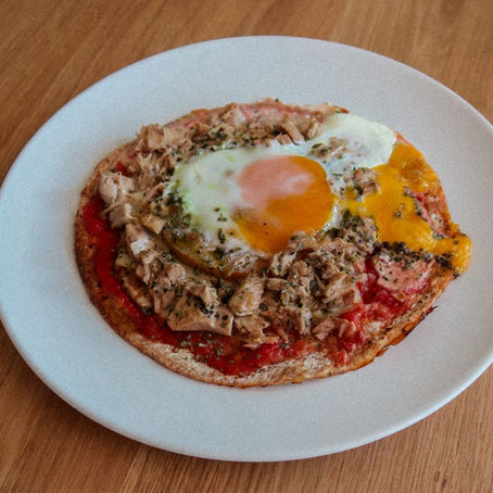 Pizzeta con base de fajita