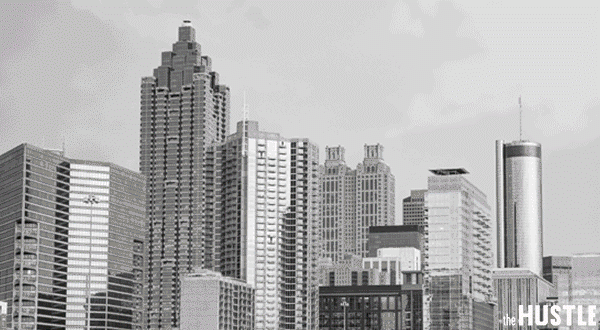 Funny GIF of hacker attacking the city of Atlanta