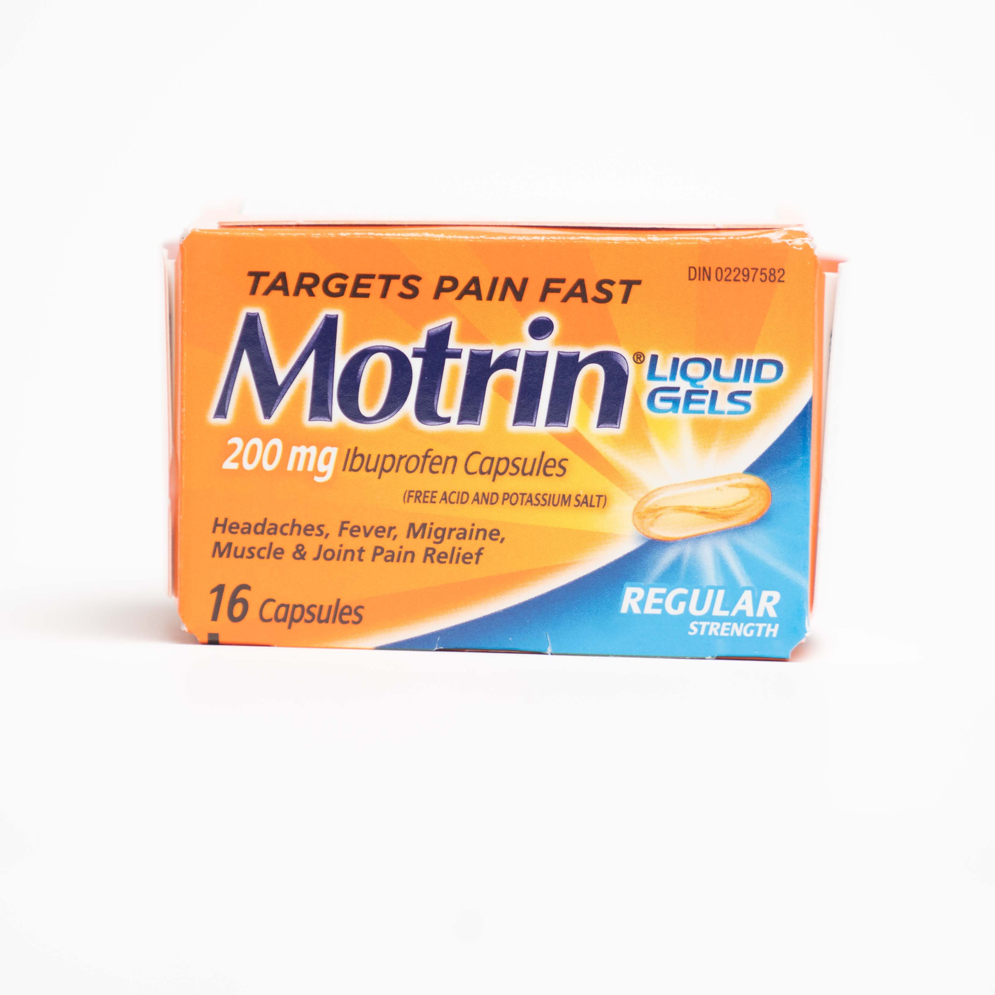 Motrin Regular Strength Liquid Gels 16 Caps