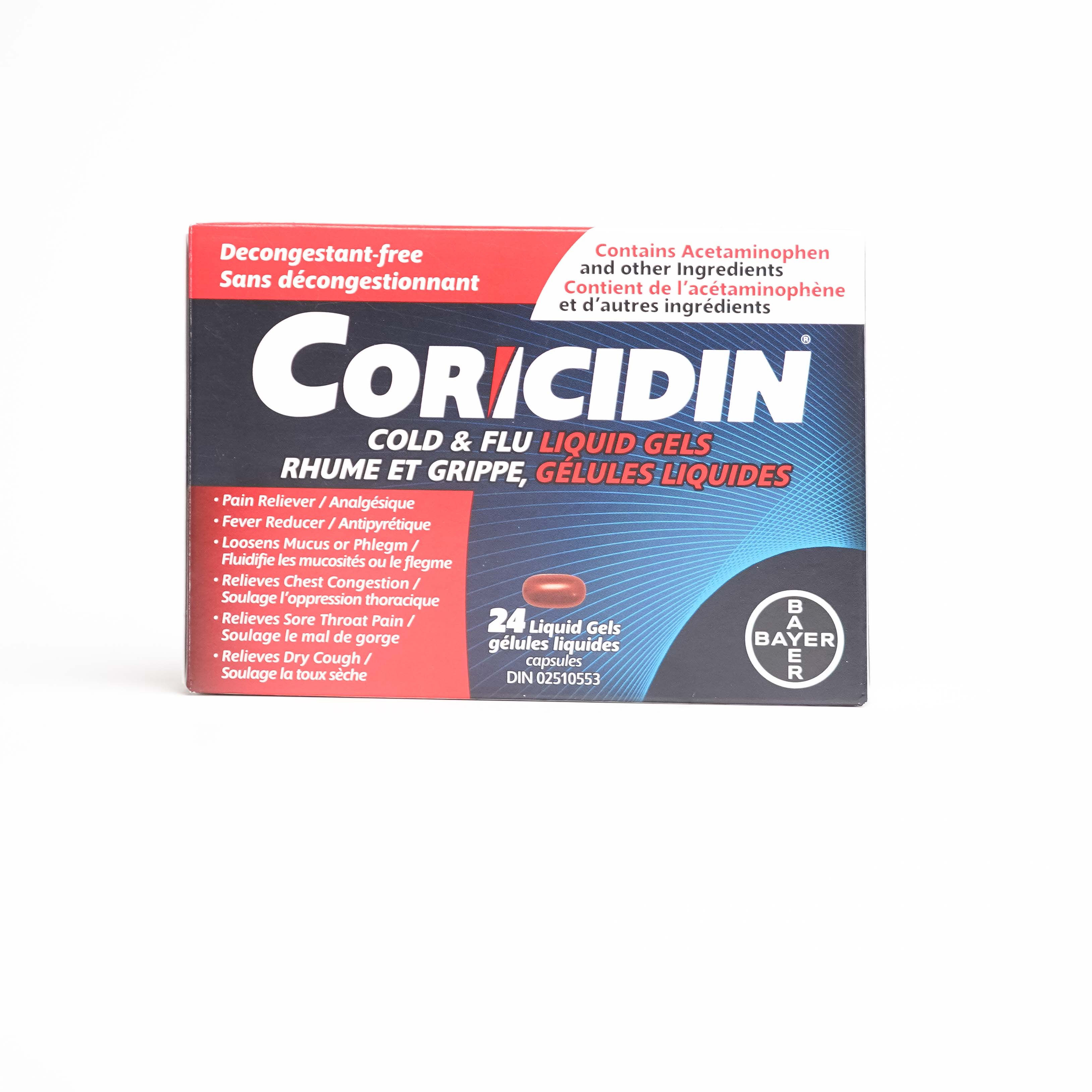 Coricidin Cold and Flu Liquid Gels