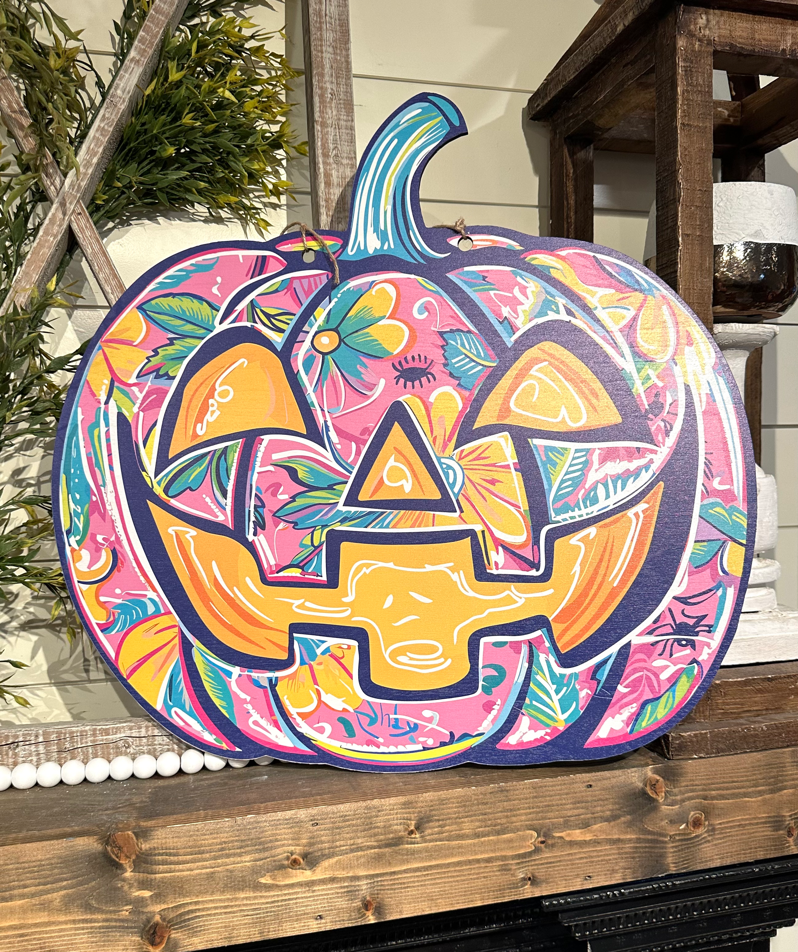 PRINTED COLORFUL JACK O LANTERN