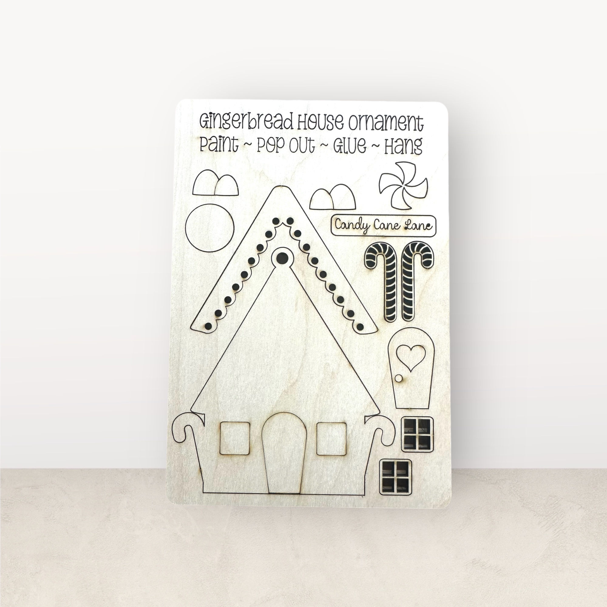 Gingerbread ornament pop out ornament