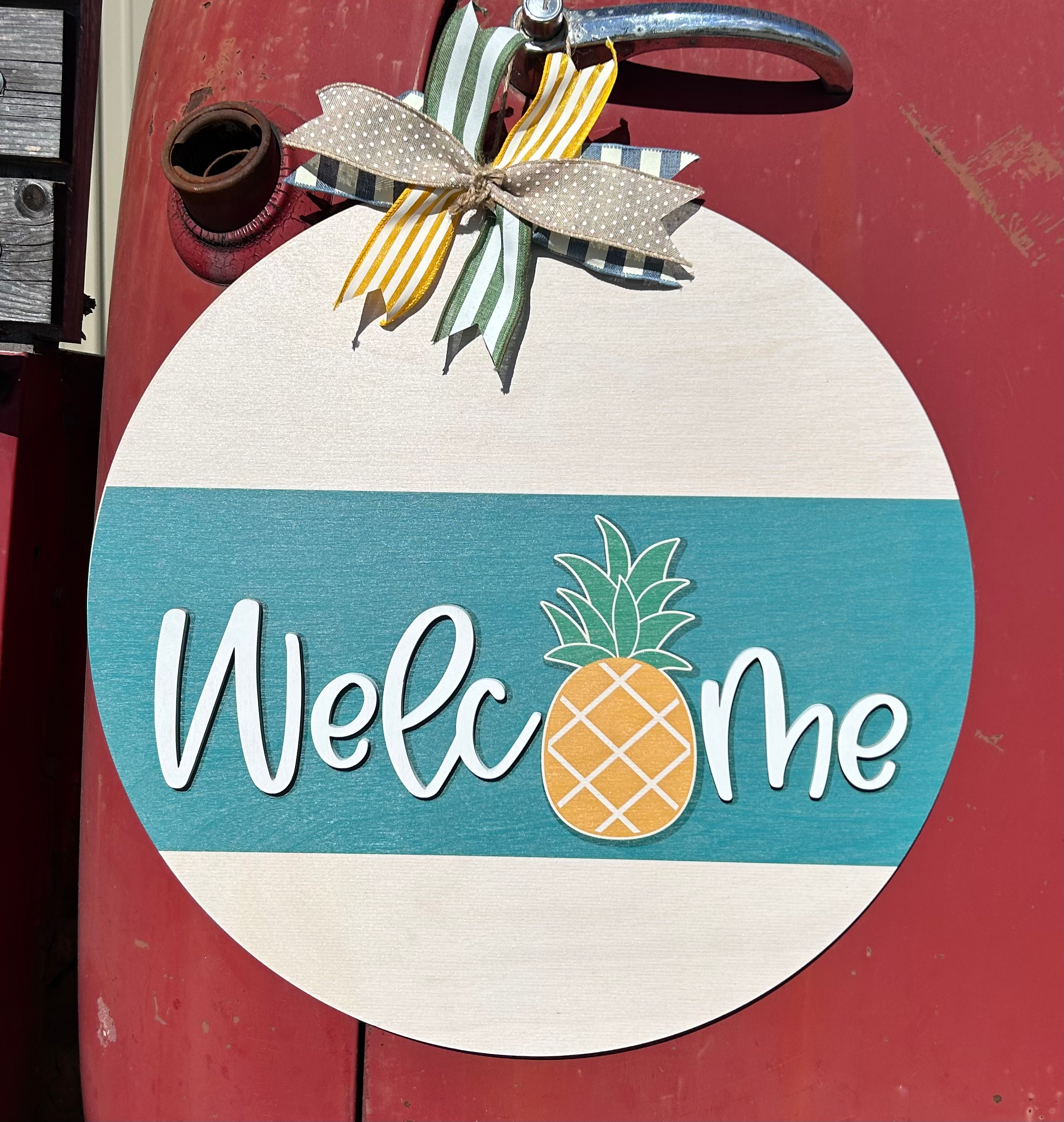 PRINTED WELCOME PINEAPPLE
