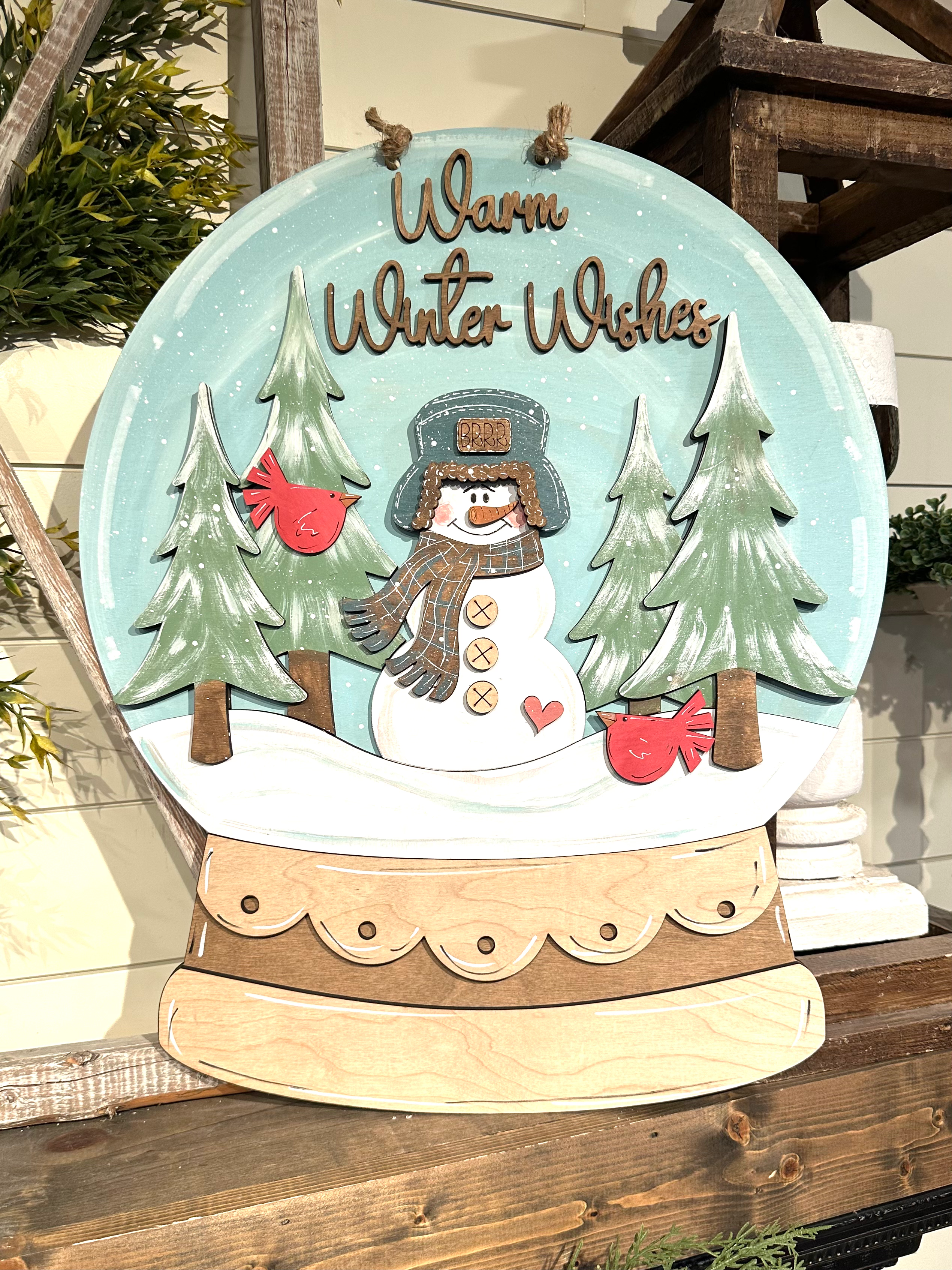 Warm Winter Wishes  Snowglobe