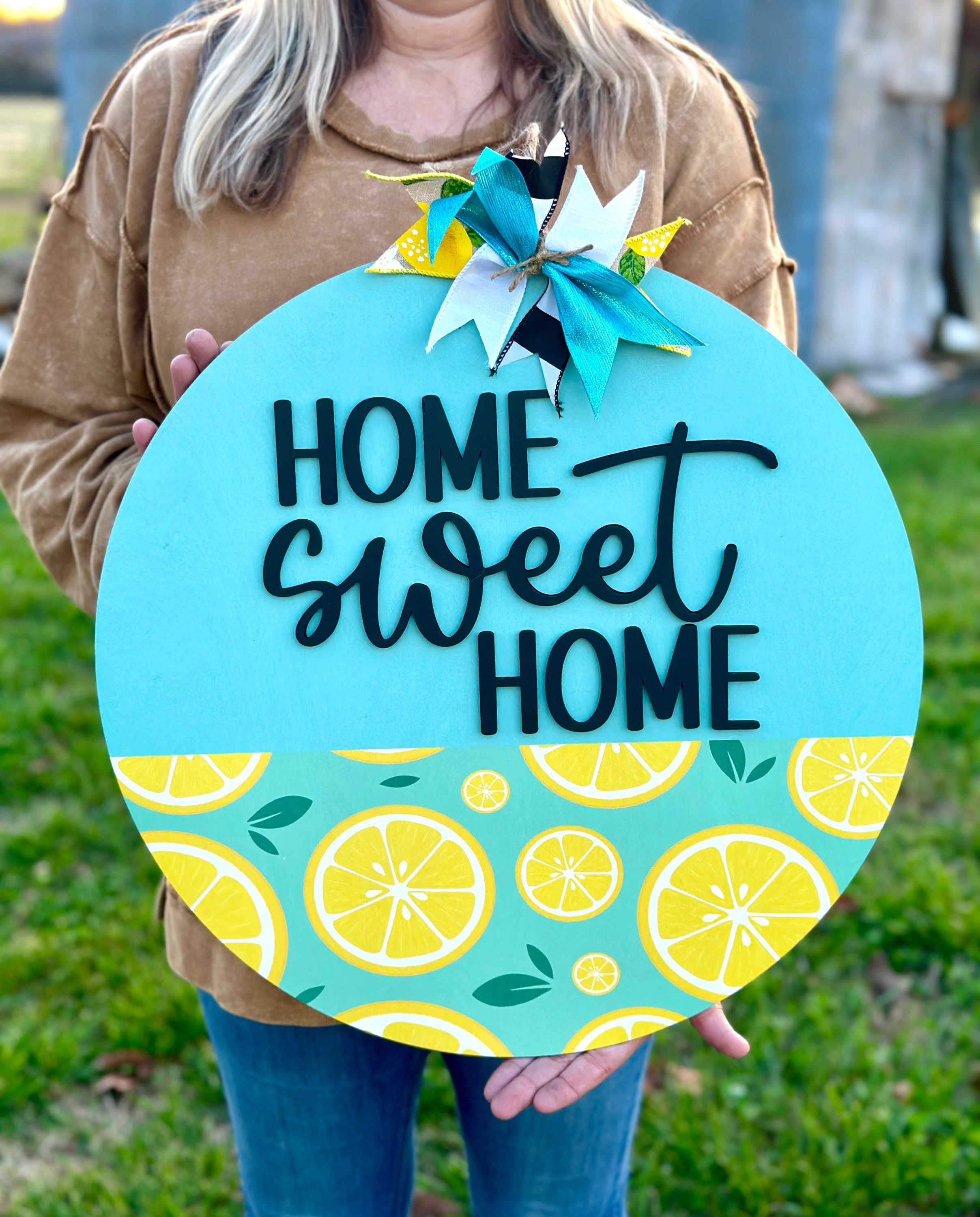 PRINTED HOME SWEET HOME LEMON