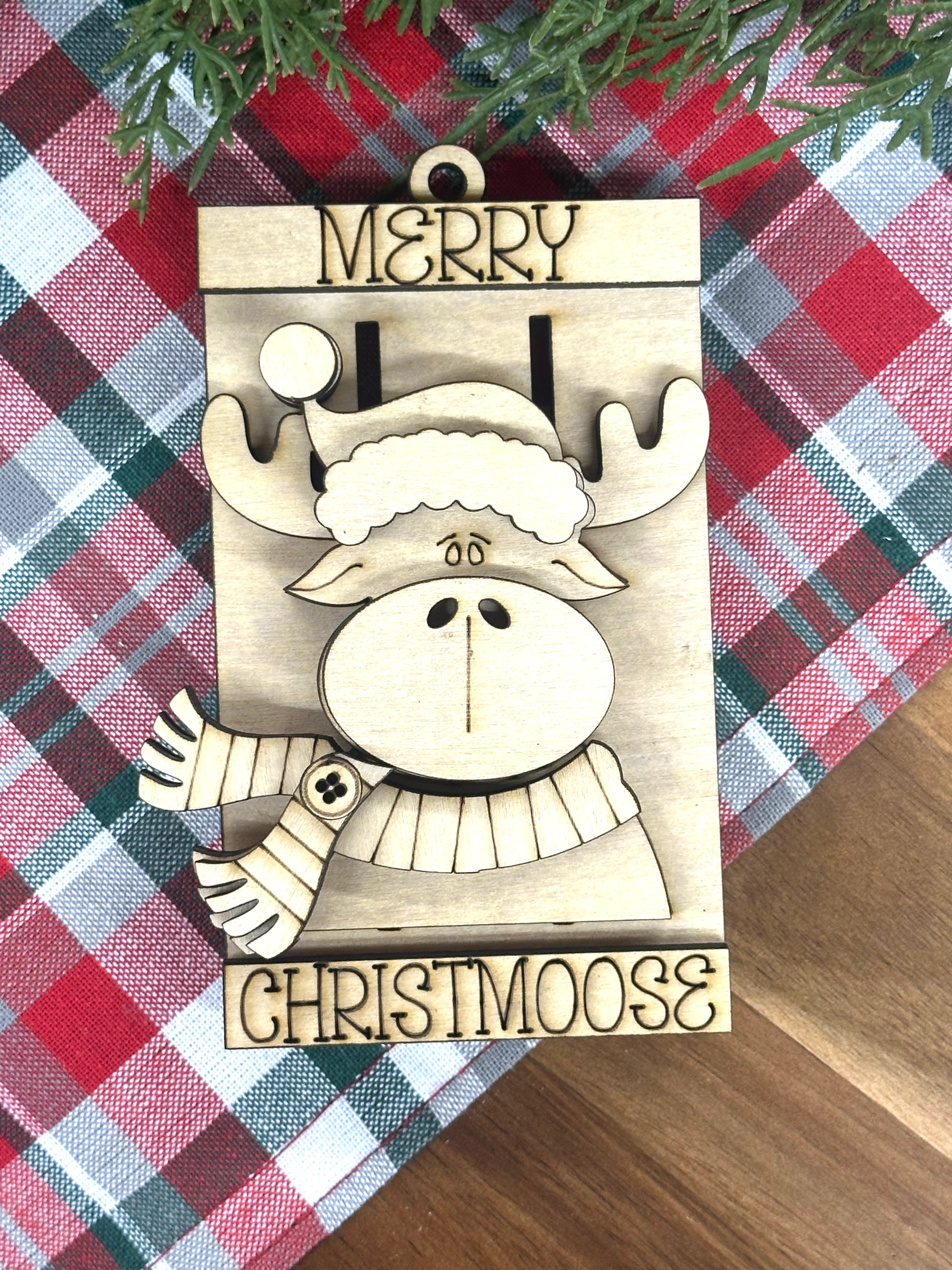 Moose Tag Ornament 