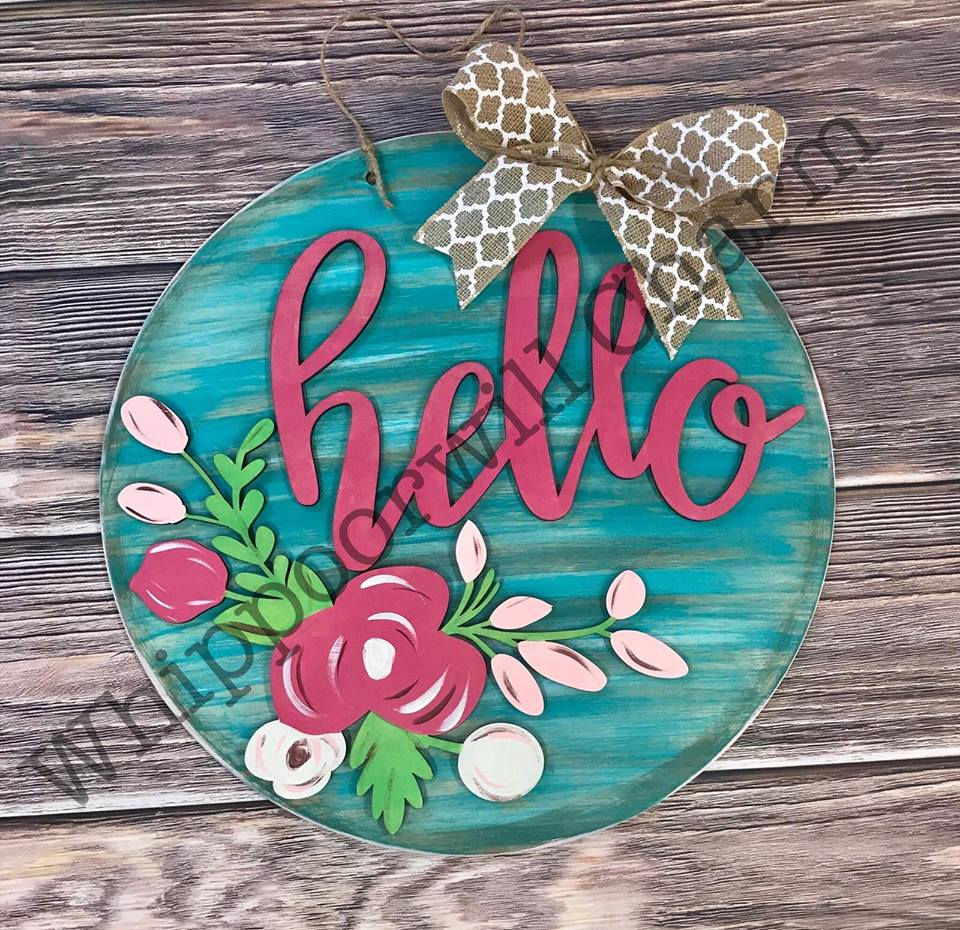 Wholesale Hello W/ Flowers