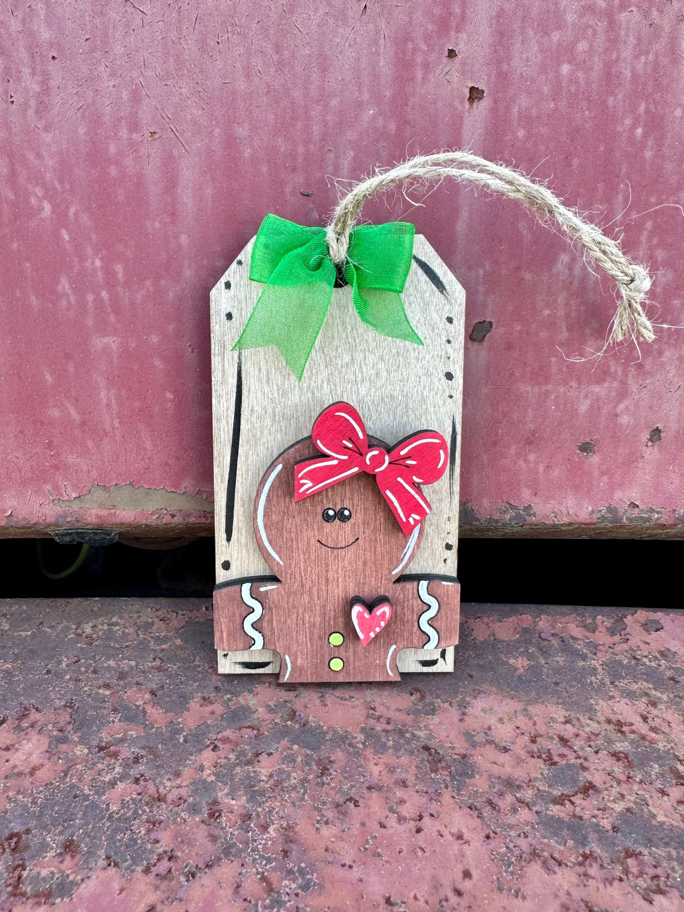 GINGERBREAD GIRL TAG
