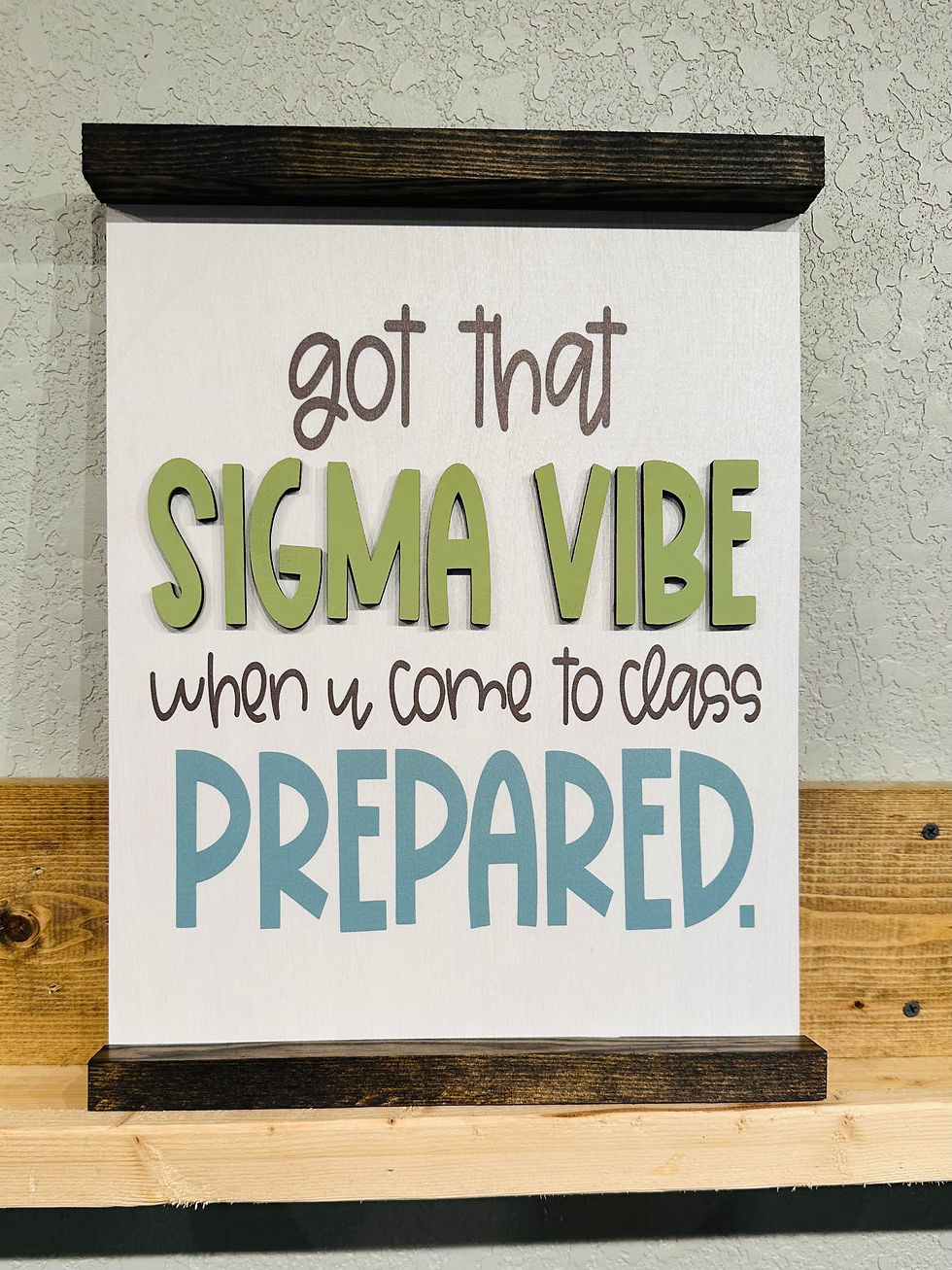 Thumbnail: Printed hip teacher wall sign (12x16) SPECIAL