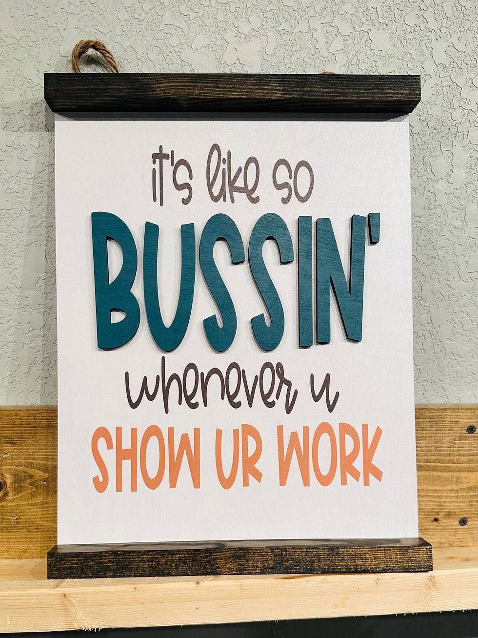 Thumbnail: Printed hip teacher wall sign (12x16) SPECIAL
