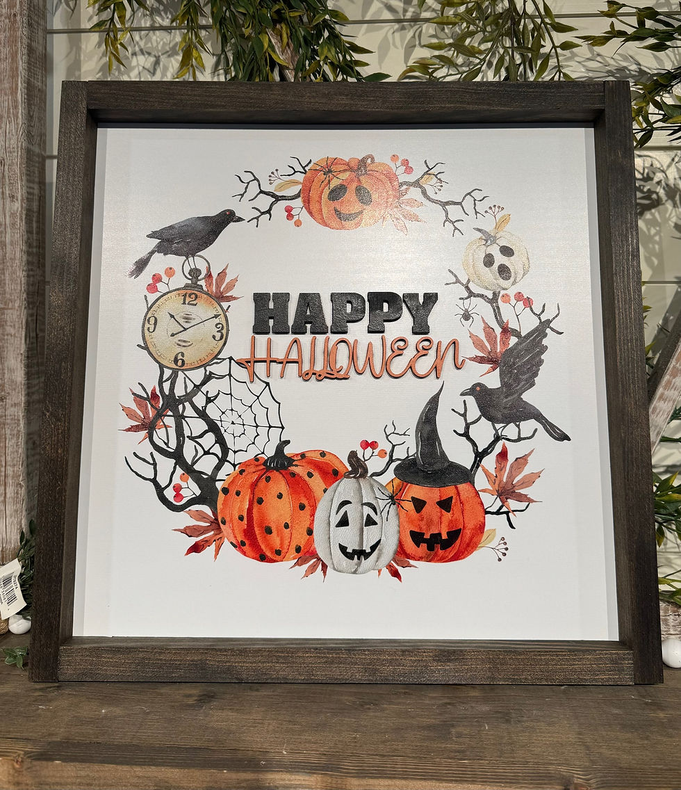 Thumbnail: PRINTED HAPPY HALLOWEEN WREATH 16 x 16
