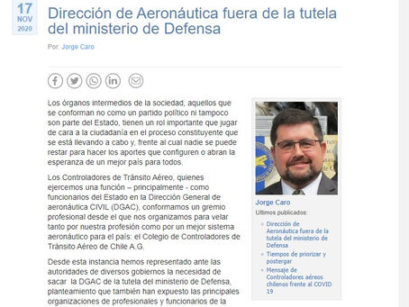 Dirección de Aeronáutica fuera de la tutela del ministerio de Defensa