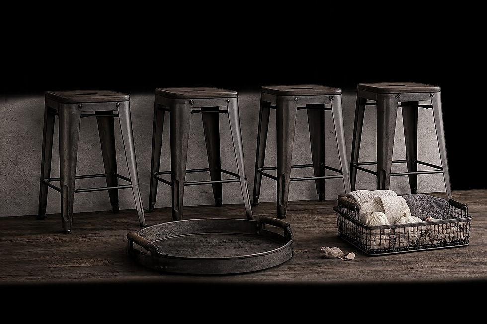 Tolix Style Stool