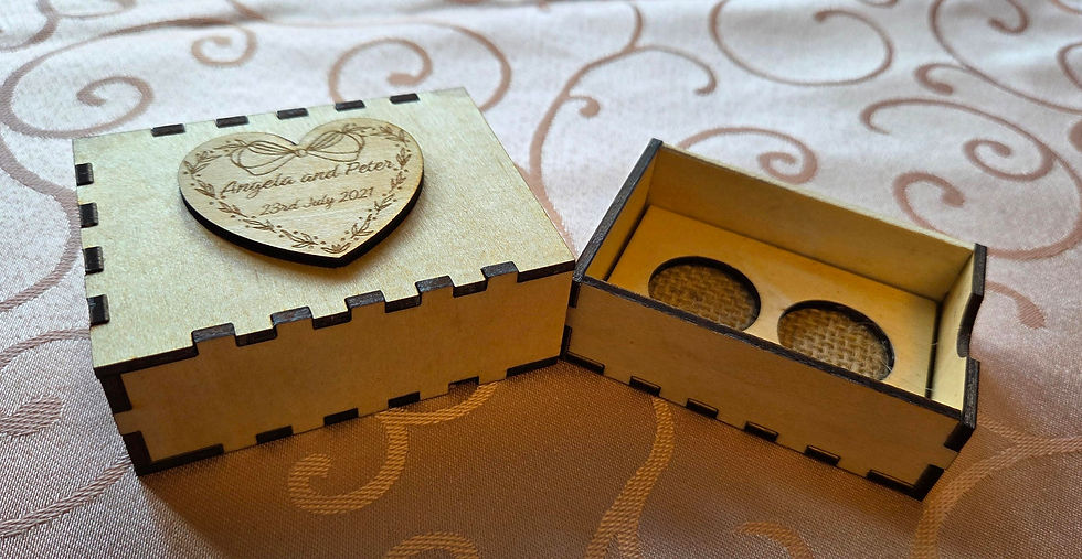 Thumbnail: Personalised drawer ring box