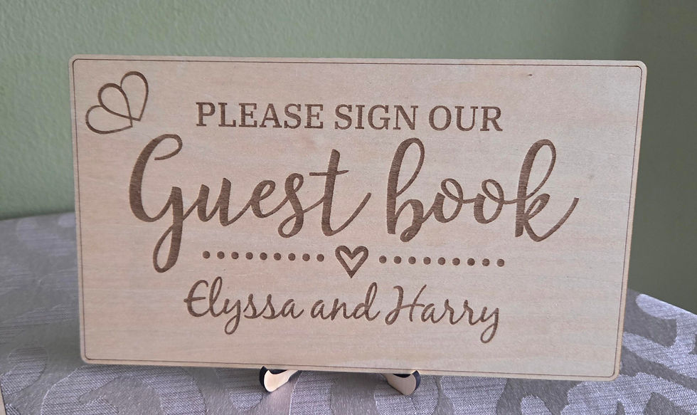 Thumbnail: Personalised Wedding Guest Signing Stand
