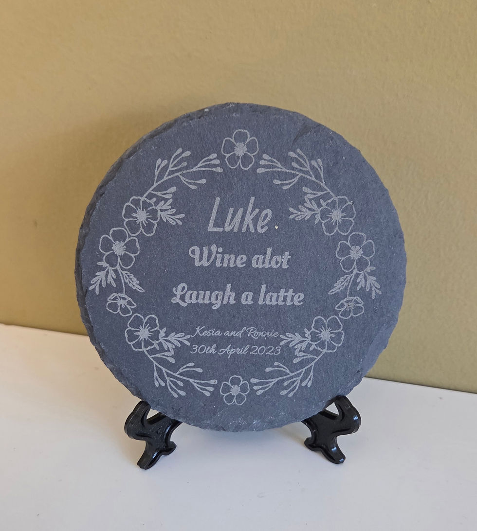 Thumbnail: Place Name/Favour Slate Coaster