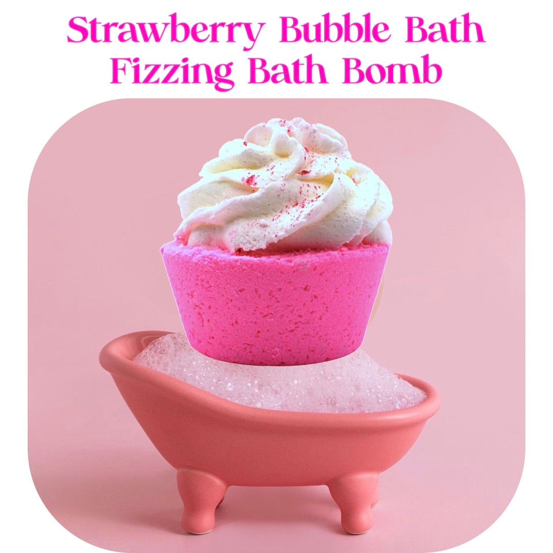 Strawberry Lovers Bubble Fizzing Bath Bomb