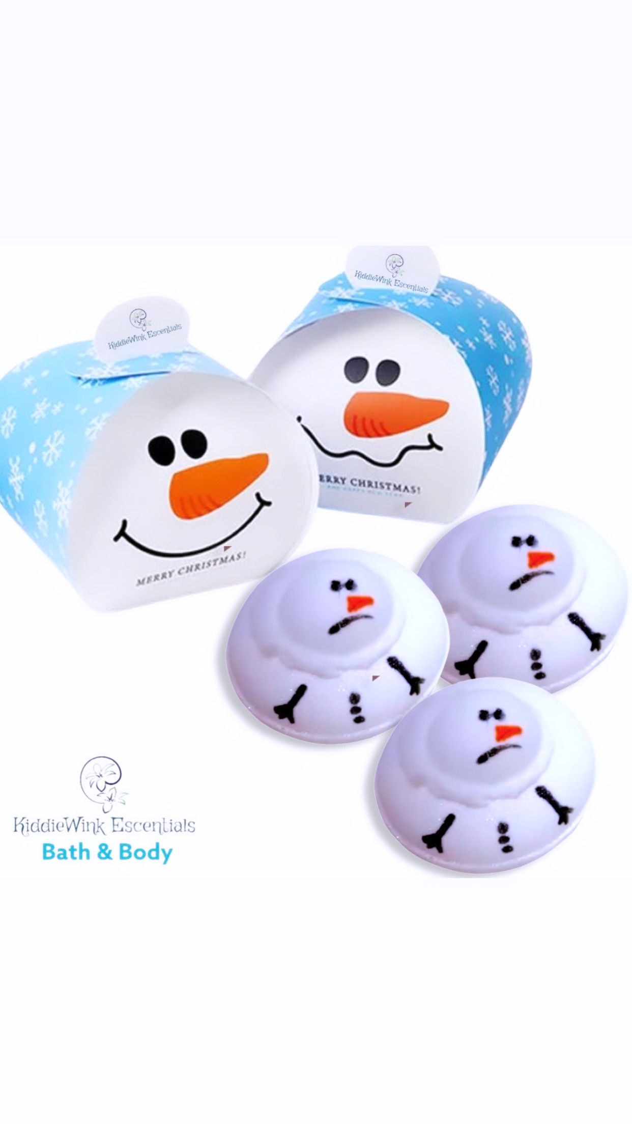 Melting Snow Man Bath Fizz: 1 piece 