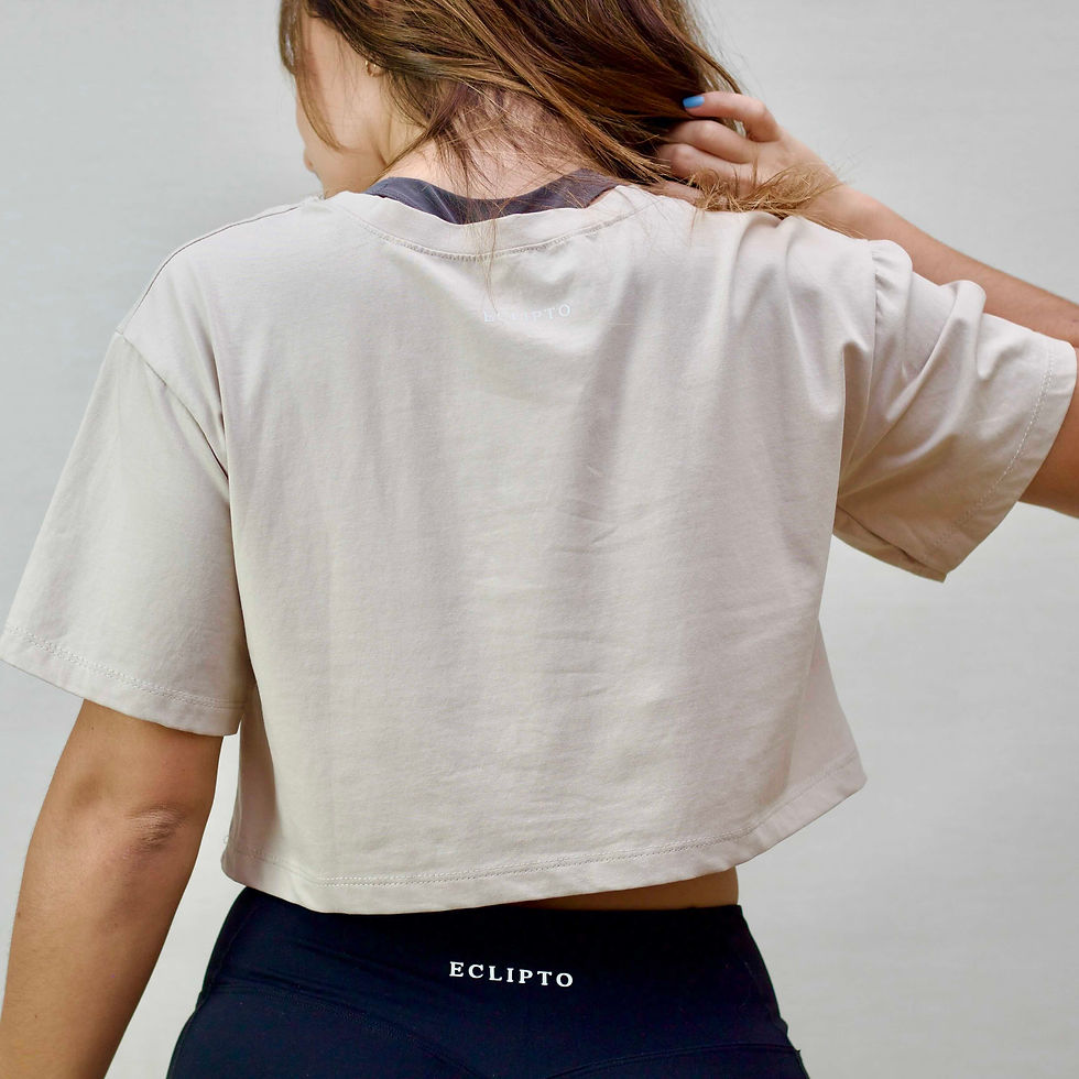 Miniatura: Nude Basic Eclipto Shortsleeve Croptop