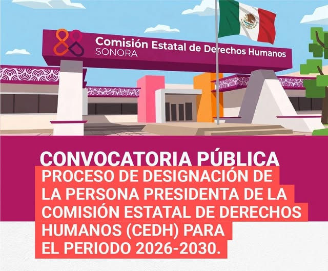 Abre Congreso de Sonora periodo de recepción de documentos para la presidencia de la Comisión Estatal de Derechos Humanos