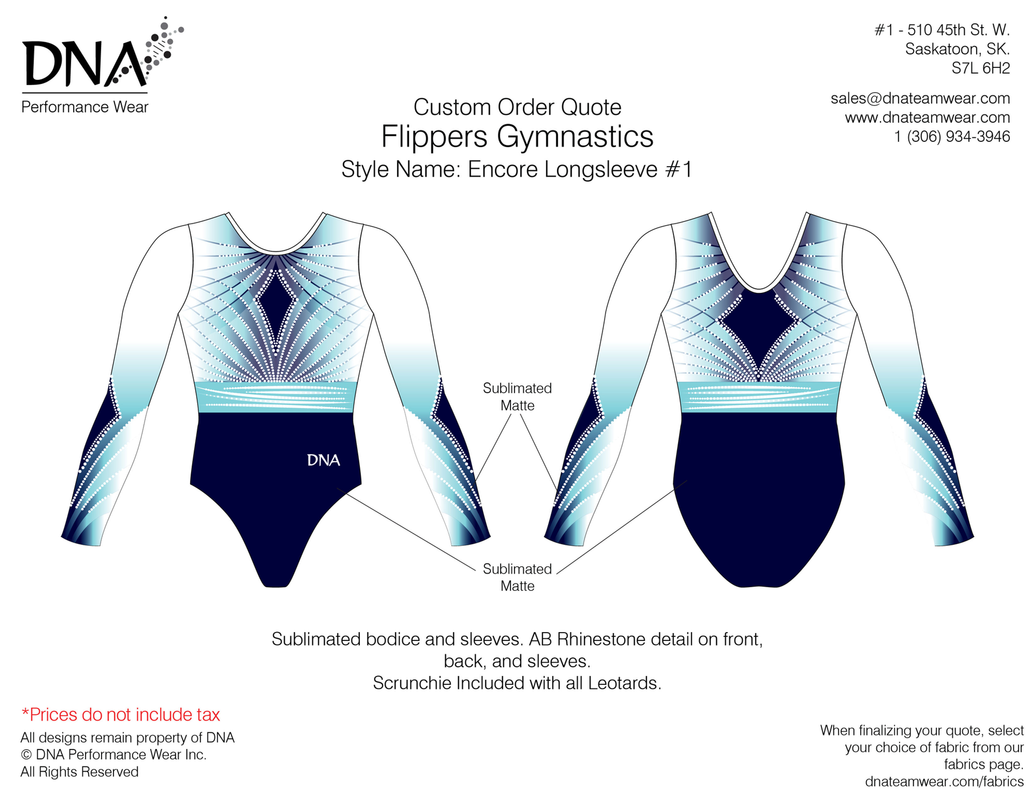 Flippers Gymnastics Inc.- Encore LS #1
