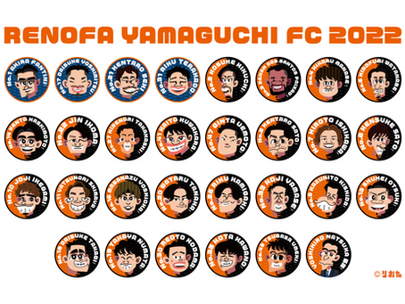 レノファ似顔絵缶バッジ2022登場!