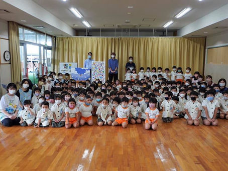 25年ぶりに卒園した中関幼稚園に招いて頂きました。