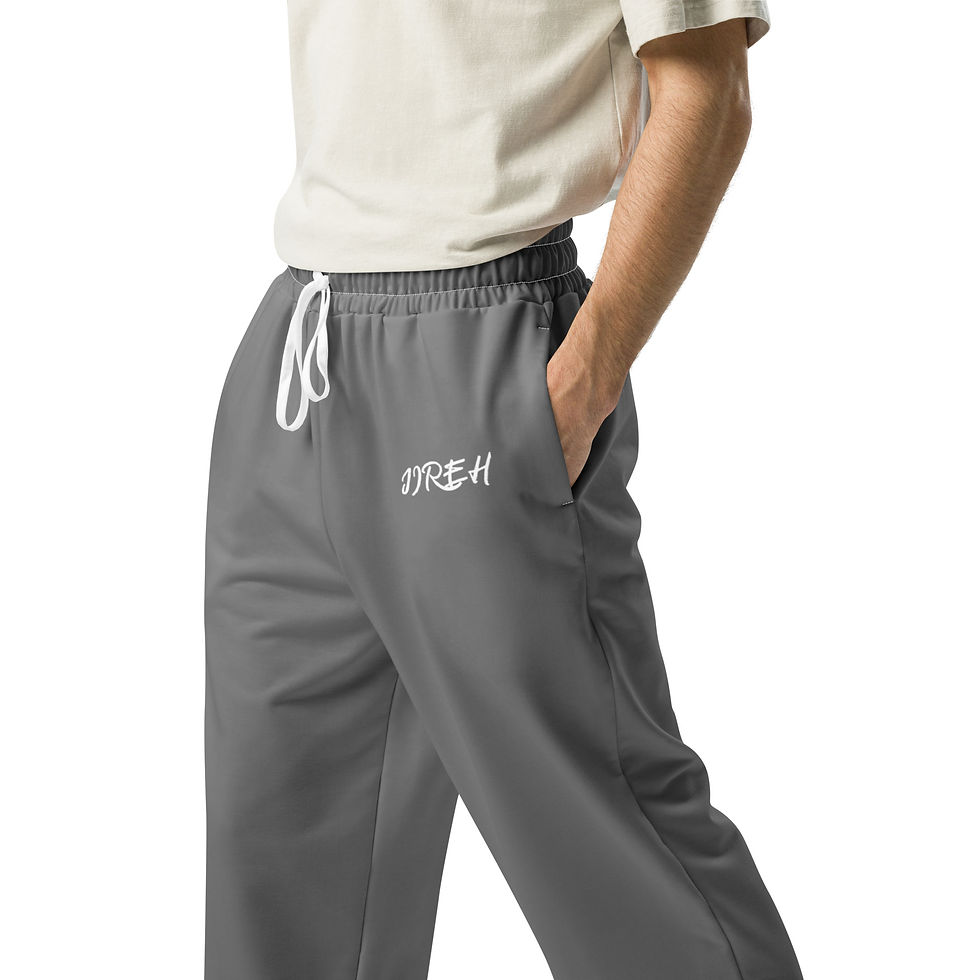 Thumbnail: Jireh Wide-leg joggers, Grey