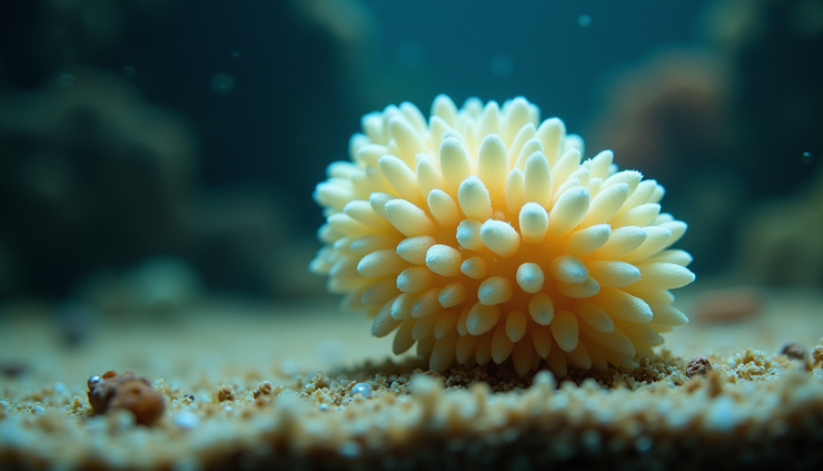 Close-up view of a sponge filter in a quarantine tank with clear water