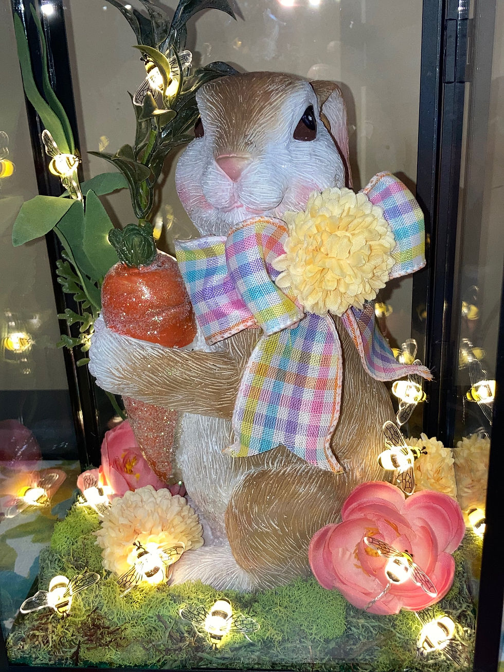 Thumbnail: “A bunny & his carrot” Large Easter Lantern