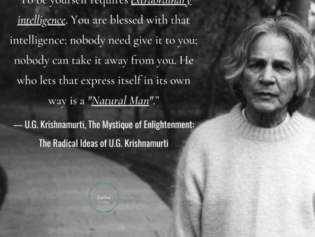 Natural Man ~ U. G. Krishnamurti