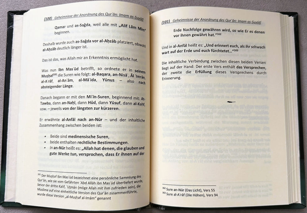الصورة المصغرة: Allgemeine Geheimnisse der Anordnung des Qurʾān:  اسرار ترتيب القران