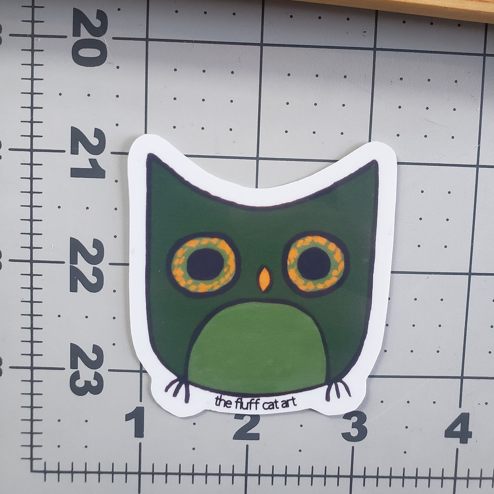 Thumbnail: Green Owl Sticker