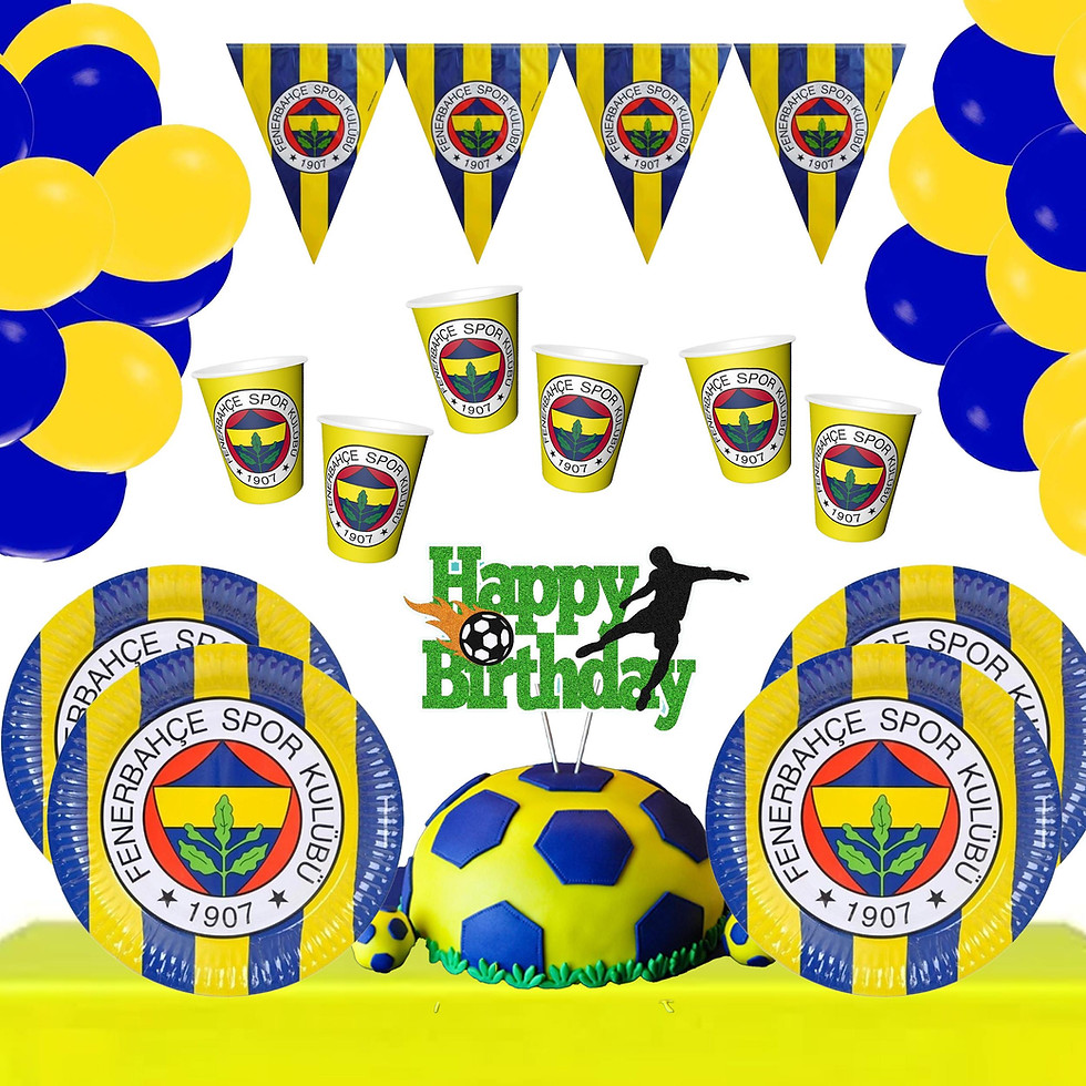 Küçük resim: Fenerbahçe Temalı 16 Kişilik Doğum Günü Seti