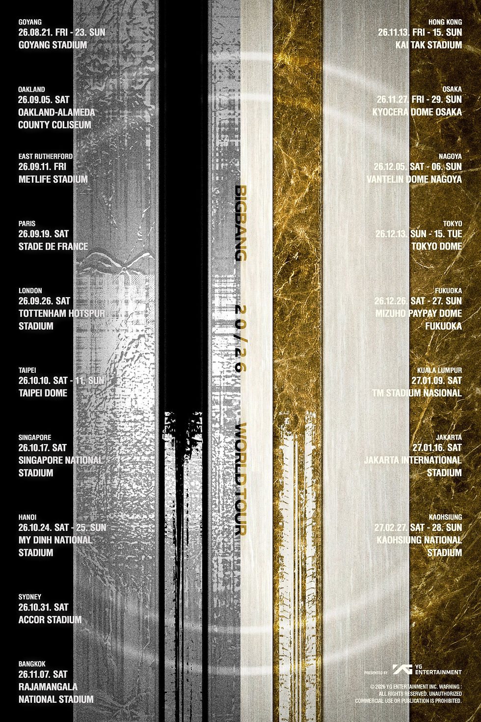 BIGBANG - World Tour 2026 in Europe