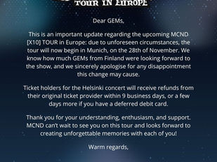 MCND [X10] European Tour 2024 