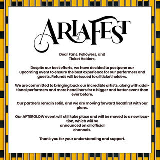 [POSTPONED] AriaFest 2024