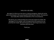 [CANCELLED] AleXa @ MEX Berlin