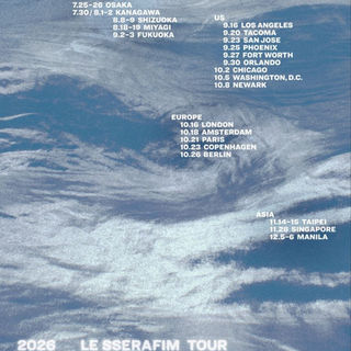 LE SSERAFIM - Pureflow Tour 2026