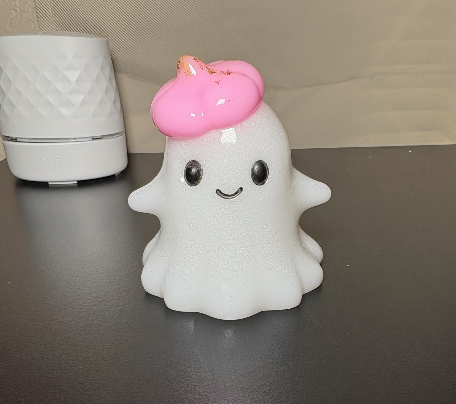 Ghost with Pink Pumpkin