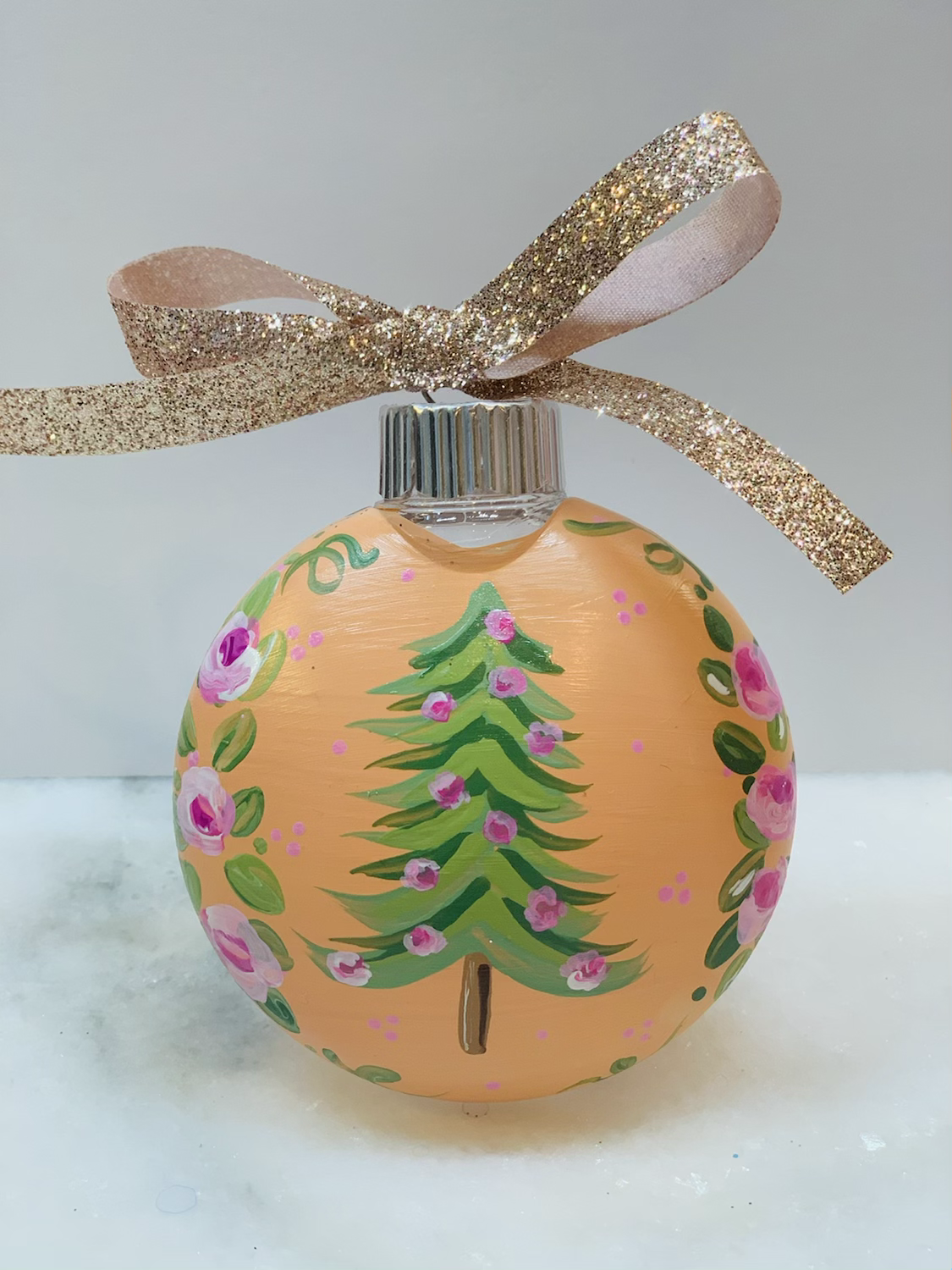 Peachy Christmas Tree 