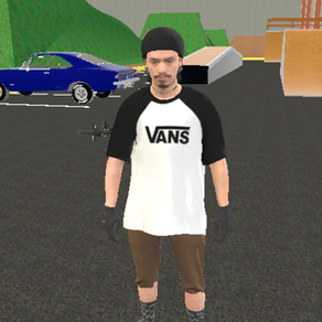 Camiseta Vans manga preta