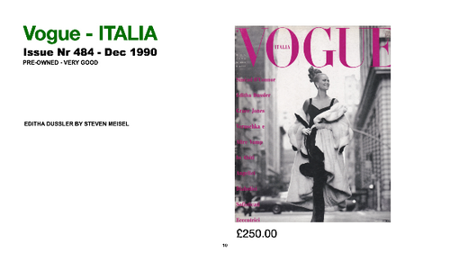VOGUE ITALIA DEC 1990 | TAKE ME NOW