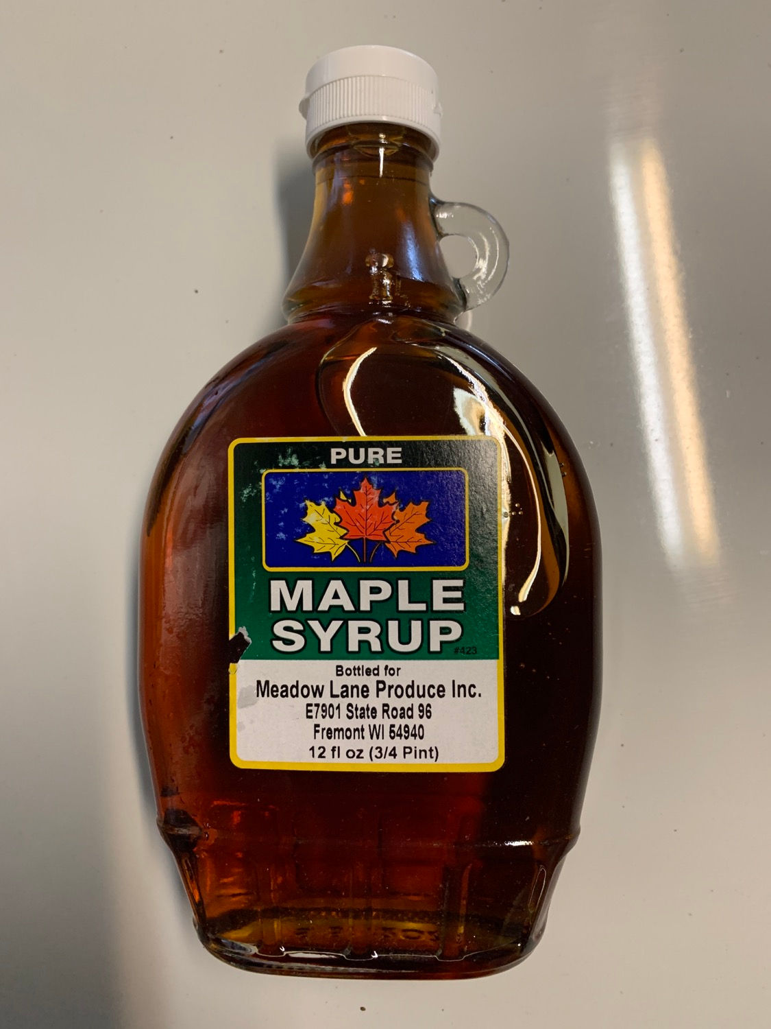 3/4 Pint Maple Syrup