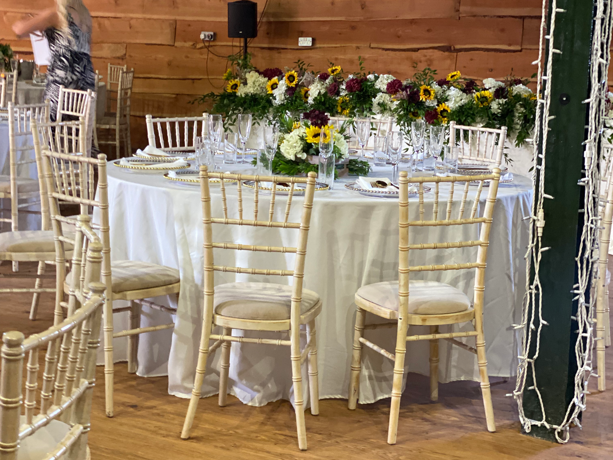 sunflower themed wedding , luxury wedding , barn wedding 