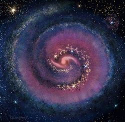 Spiral Galaxy by Robin Gonzales 04-2024 original Painting IV all rights reserved